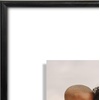 image:imageAmericanflat 85x11 Picture Frame with ShatterResistant Glass  Streamline Collection  Thin Border Photo Frame for Tabletop and Wall Display  Hanging Hardware and Easel Stand Included  Mahogany  Shatterresistant glass wall or tabletop display with included easel sawtooth hangers included secure turntab backingBlack