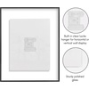 image:imageAmericanflat 85x11 Picture Frame with ShatterResistant Glass  Streamline Collection  Thin Border Photo Frame for Tabletop and Wall Display  Hanging Hardware and Easel Stand Included  Mahogany  Shatterresistant glass wall or tabletop display with included easel sawtooth hangers included secure turntab backingBlack