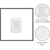 image:imageAmericanflat 85x11 Picture Frame with ShatterResistant Glass  Streamline Collection  Thin Border Photo Frame for Tabletop and Wall Display  Hanging Hardware and Easel Stand Included  Mahogany  Shatterresistant glass wall or tabletop display with included easel sawtooth hangers included secure turntab backingBlack