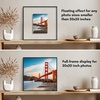 image:imageAmericanflat 85x11 Picture Frame with ShatterResistant Glass  Streamline Collection  Thin Border Photo Frame for Tabletop and Wall Display  Hanging Hardware and Easel Stand Included  Mahogany  Shatterresistant glass wall or tabletop display with included easel sawtooth hangers included secure turntab backingBlack