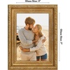image:imageAmericanflat 85x14 Picture Frame with ShatterResistant Glass  Signature Collection  GalleryStyle Frames Made of Engineered Wood  Photo Frame for Wall Display  DriftwoodGold