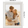 image:imageAmericanflat 85x14 Picture Frame with ShatterResistant Glass  Signature Collection  GalleryStyle Frames Made of Engineered Wood  Photo Frame for Wall Display  DriftwoodWhite