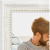 image:imageAmericanflat 85x14 Picture Frame with ShatterResistant Glass  Signature Collection  GalleryStyle Frames Made of Engineered Wood  Photo Frame for Wall Display  DriftwoodWhite Gold