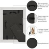 image:imageAmericanflat 85x14 Picture Frame with ShatterResistant Glass  Signature Collection  GalleryStyle Frames Made of Engineered Wood  Photo Frame for Wall Display  DriftwoodWhite Gold