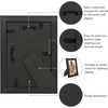image:imageAmericanflat 85x14 Picture Frame with ShatterResistant Glass  Signature Collection  GalleryStyle Frames Made of Engineered Wood  Photo Frame for Wall Display  DriftwoodBlack