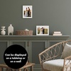 image:imageAmericanflat 85x14 Picture Frame with ShatterResistant Glass  Signature Collection  GalleryStyle Frames Made of Engineered Wood  Photo Frame for Wall Display  DriftwoodWhite Gold