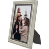 image:imageAmericanflat 85x14 Picture Frame with ShatterResistant Glass  Signature Collection  GalleryStyle Frames Made of Engineered Wood  Photo Frame for Wall Display  DriftwoodSilver