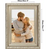image:imageAmericanflat 85x14 Picture Frame with ShatterResistant Glass  Signature Collection  GalleryStyle Frames Made of Engineered Wood  Photo Frame for Wall Display  DriftwoodSilver