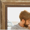 image:imageAmericanflat 85x14 Picture Frame with ShatterResistant Glass  Signature Collection  GalleryStyle Frames Made of Engineered Wood  Photo Frame for Wall Display  DriftwoodGold