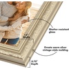 image:imageAmericanflat 85x14 Picture Frame with ShatterResistant Glass  Signature Collection  GalleryStyle Frames Made of Engineered Wood  Photo Frame for Wall Display  DriftwoodSilver