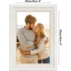 image:imageAmericanflat 85x14 Picture Frame with ShatterResistant Glass  Signature Collection  GalleryStyle Frames Made of Engineered Wood  Photo Frame for Wall Display  DriftwoodWhite Gold