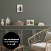 image:imageAmericanflat 85x14 Picture Frame with ShatterResistant Glass  Signature Collection  GalleryStyle Frames Made of Engineered Wood  Photo Frame for Wall Display  DriftwoodWhite Gold