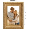 image:imageAmericanflat 85x14 Picture Frame with ShatterResistant Glass  Signature Collection  GalleryStyle Frames Made of Engineered Wood  Photo Frame for Wall Display  DriftwoodGold