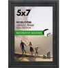 image:imageAmericanflat 85x14 Picture Frame with ShatterResistant Glass  Signature Collection  GalleryStyle Frames Made of Engineered Wood  Photo Frame for Wall Display  DriftwoodBlack