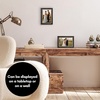 image:imageAmericanflat 85x14 Picture Frame with ShatterResistant Glass  Signature Collection  GalleryStyle Frames Made of Engineered Wood  Photo Frame for Wall Display  DriftwoodBlack Gold