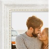 image:imageAmericanflat 85x14 Picture Frame with ShatterResistant Glass  Signature Collection  GalleryStyle Frames Made of Engineered Wood  Photo Frame for Wall Display  DriftwoodWhite Gold