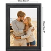 image:imageAmericanflat 85x14 Picture Frame with ShatterResistant Glass  Signature Collection  GalleryStyle Frames Made of Engineered Wood  Photo Frame for Wall Display  DriftwoodBlack