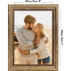 image:imageAmericanflat 85x14 Picture Frame with ShatterResistant Glass  Signature Collection  GalleryStyle Frames Made of Engineered Wood  Photo Frame for Wall Display  DriftwoodGold
