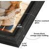image:imageAmericanflat 85x14 Picture Frame with ShatterResistant Glass  Signature Collection  GalleryStyle Frames Made of Engineered Wood  Photo Frame for Wall Display  DriftwoodBlack