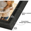 image:imageAmericanflat 85x14 Picture Frame with ShatterResistant Glass  Signature Collection  GalleryStyle Frames Made of Engineered Wood  Photo Frame for Wall Display  DriftwoodBlack