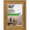 image:imageAmericanflat 85x14 Picture Frame with ShatterResistant Glass  Signature Collection  GalleryStyle Frames Made of Engineered Wood  Photo Frame for Wall Display  DriftwoodGold