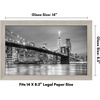 image:imageAmericanflat 85x14 Picture Frame with ShatterResistant Glass  Signature Collection  GalleryStyle Frames Made of Engineered Wood  Photo Frame for Wall Display  DriftwoodDriftwood