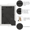 image:imageAmericanflat 85x14 Picture Frame with ShatterResistant Glass  Signature Collection  GalleryStyle Frames Made of Engineered Wood  Photo Frame for Wall Display  DriftwoodWhite Gold