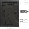 image:imageAmericanflat 85x14 Picture Frame with ShatterResistant Glass  Signature Collection  GalleryStyle Frames Made of Engineered Wood  Photo Frame for Wall Display  DriftwoodSilver