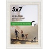 image:imageAmericanflat 85x14 Picture Frame with ShatterResistant Glass  Signature Collection  GalleryStyle Frames Made of Engineered Wood  Photo Frame for Wall Display  DriftwoodWhite Gold