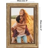 image:imageAmericanflat 85x14 Picture Frame with ShatterResistant Glass  Signature Collection  GalleryStyle Frames Made of Engineered Wood  Photo Frame for Wall Display  DriftwoodGold
