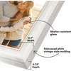 image:imageAmericanflat 85x14 Picture Frame with ShatterResistant Glass  Signature Collection  GalleryStyle Frames Made of Engineered Wood  Photo Frame for Wall Display  DriftwoodWhite