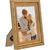 image:imageAmericanflat 85x14 Picture Frame with ShatterResistant Glass  Signature Collection  GalleryStyle Frames Made of Engineered Wood  Photo Frame for Wall Display  DriftwoodGold