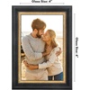 image:imageAmericanflat 85x14 Picture Frame with ShatterResistant Glass  Signature Collection  GalleryStyle Frames Made of Engineered Wood  Photo Frame for Wall Display  DriftwoodBlack Gold