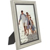 image:imageAmericanflat 85x14 Picture Frame with ShatterResistant Glass  Signature Collection  GalleryStyle Frames Made of Engineered Wood  Photo Frame for Wall Display  DriftwoodSilver