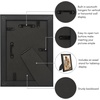 image:imageAmericanflat 85x14 Picture Frame with ShatterResistant Glass  Signature Collection  GalleryStyle Frames Made of Engineered Wood  Photo Frame for Wall Display  DriftwoodBlack Gold
