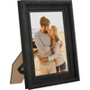 image:imageAmericanflat 85x14 Picture Frame with ShatterResistant Glass  Signature Collection  GalleryStyle Frames Made of Engineered Wood  Photo Frame for Wall Display  DriftwoodBlack