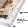 image:imageAmericanflat 85x14 Picture Frame with ShatterResistant Glass  Signature Collection  GalleryStyle Frames Made of Engineered Wood  Photo Frame for Wall Display  DriftwoodWhite