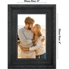 image:imageAmericanflat 85x14 Picture Frame with ShatterResistant Glass  Signature Collection  GalleryStyle Frames Made of Engineered Wood  Photo Frame for Wall Display  DriftwoodBlack