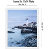 image:imageAmericanflat 8x10 Floating Picture Frame with Polished CrystalClear Glass  Use as 5x7 Picture Frame or Display 4x6 Photo  Signature Float Collection  Photo Frames for Tabletop or Wall  Black  Photo floats between crystalclear glass wall or tabletop display with included easel sawtooth hangers includedWhite