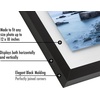 image:imageAmericanflat 8x10 Floating Picture Frame with Polished CrystalClear Glass  Use as 5x7 Picture Frame or Display 4x6 Photo  Signature Float Collection  Photo Frames for Tabletop or Wall  Black  Photo floats between crystalclear glass wall or tabletop display with included easel sawtooth hangers includedBlack