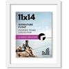 image:imageAmericanflat 8x10 Floating Picture Frame with Polished CrystalClear Glass  Use as 5x7 Picture Frame or Display 4x6 Photo  Signature Float Collection  Photo Frames for Tabletop or Wall  Black  Photo floats between crystalclear glass wall or tabletop display with included easel sawtooth hangers includedWhite