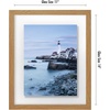 image:imageAmericanflat 8x10 Floating Picture Frame with Polished CrystalClear Glass  Use as 5x7 Picture Frame or Display 4x6 Photo  Signature Float Collection  Photo Frames for Tabletop or Wall  Black  Photo floats between crystalclear glass wall or tabletop display with included easel sawtooth hangers includedDark Oak