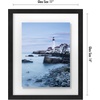 image:imageAmericanflat 8x10 Floating Picture Frame with Polished CrystalClear Glass  Use as 5x7 Picture Frame or Display 4x6 Photo  Signature Float Collection  Photo Frames for Tabletop or Wall  Black  Photo floats between crystalclear glass wall or tabletop display with included easel sawtooth hangers includedBlack