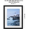 image:imageAmericanflat 8x10 Floating Picture Frame with Polished CrystalClear Glass  Use as 5x7 Picture Frame or Display 4x6 Photo  Signature Float Collection  Photo Frames for Tabletop or Wall  Black  Photo floats between crystalclear glass wall or tabletop display with included easel sawtooth hangers includedBlack