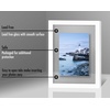 image:imageAmericanflat 8x10 Floating Picture Frame with Polished CrystalClear Glass  Use as 5x7 Picture Frame or Display 4x6 Photo  Signature Float Collection  Photo Frames for Tabletop or Wall  Black  Photo floats between crystalclear glass wall or tabletop display with included easel sawtooth hangers includedWhite