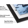 image:imageAmericanflat 8x10 Floating Picture Frame with Polished CrystalClear Glass  Use as 5x7 Picture Frame or Display 4x6 Photo  Signature Float Collection  Photo Frames for Tabletop or Wall  Black  Photo floats between crystalclear glass wall or tabletop display with included easel sawtooth hangers includedBlack