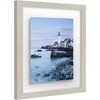 image:imageAmericanflat 8x10 Floating Picture Frame with Polished CrystalClear Glass  Use as 5x7 Picture Frame or Display 4x6 Photo  Signature Float Collection  Photo Frames for Tabletop or Wall  Black  Photo floats between crystalclear glass wall or tabletop display with included easel sawtooth hangers includedLight Wood