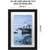 image:imageAmericanflat 8x10 Floating Picture Frame with Polished CrystalClear Glass  Use as 5x7 Picture Frame or Display 4x6 Photo  Signature Float Collection  Photo Frames for Tabletop or Wall  Black  Photo floats between crystalclear glass wall or tabletop display with included easel sawtooth hangers includedBlack