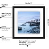 image:imageAmericanflat 8x10 Floating Picture Frame with Polished CrystalClear Glass  Use as 5x7 Picture Frame or Display 4x6 Photo  Signature Float Collection  Photo Frames for Tabletop or Wall  Black  Photo floats between crystalclear glass wall or tabletop display with included easel sawtooth hangers includedBlack