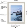 image:imageAmericanflat 8x10 Floating Picture Frame with Polished CrystalClear Glass  Use as 5x7 Picture Frame or Display 4x6 Photo  Signature Float Collection  Photo Frames for Tabletop or Wall  Black  Photo floats between crystalclear glass wall or tabletop display with included easel sawtooth hangers includedLight Wood